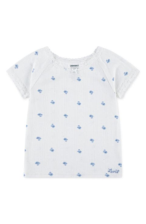 Kids' Ditsy Print Knit Top (Little Kid)