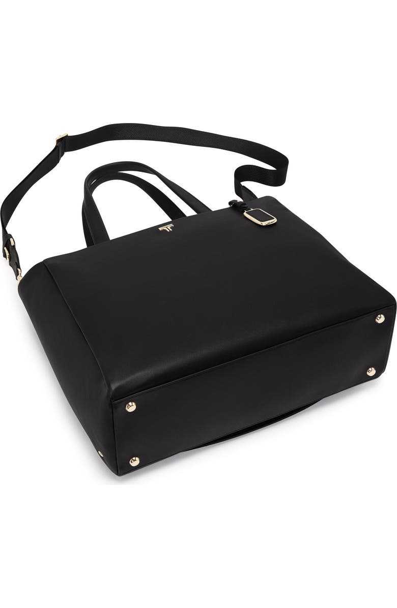 TUMI Large Vail Leather Tote, Alternate, color, Black/ Light Gold