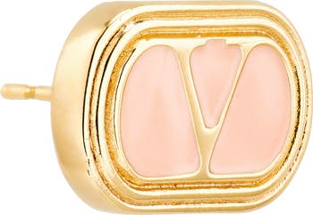 【送関込】VALENTINO☆Ovalette earrings in l VALENTINO GARAVANI Embellished Ovalette Stud Earrings | endource