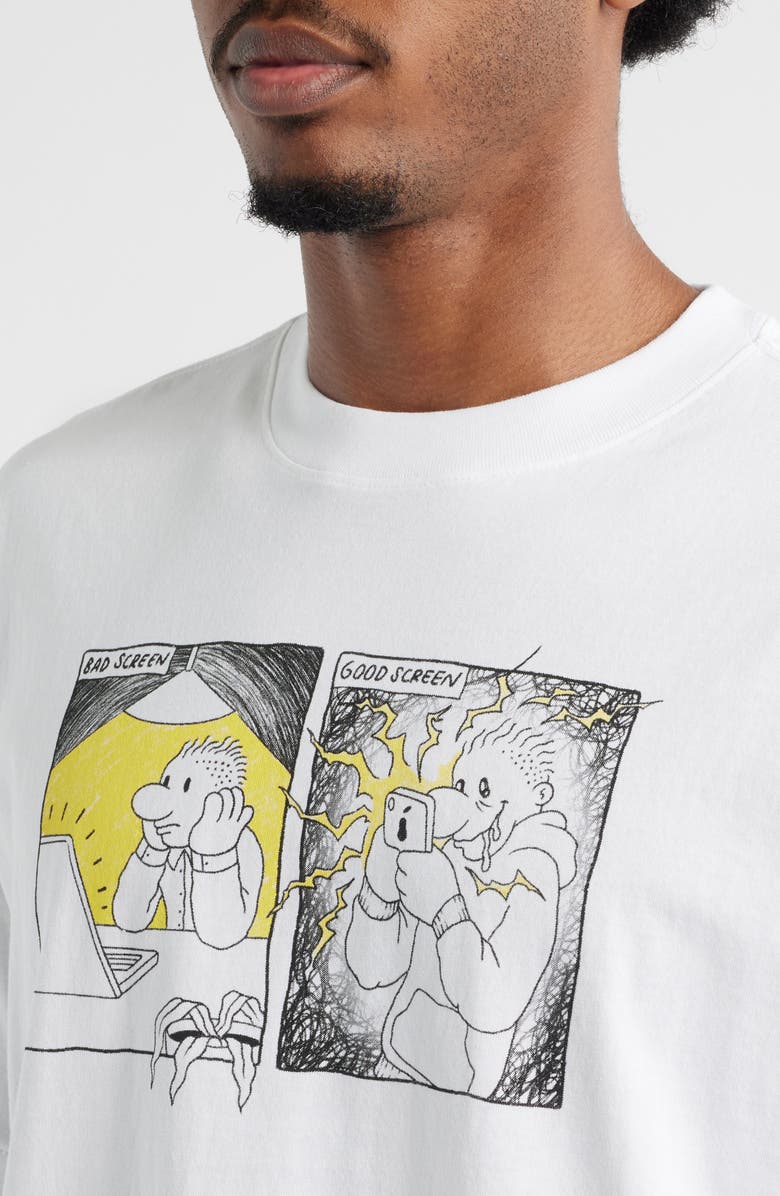 MARKET Good Screen Comic Graphic T-Shirt, Alternate, color, White