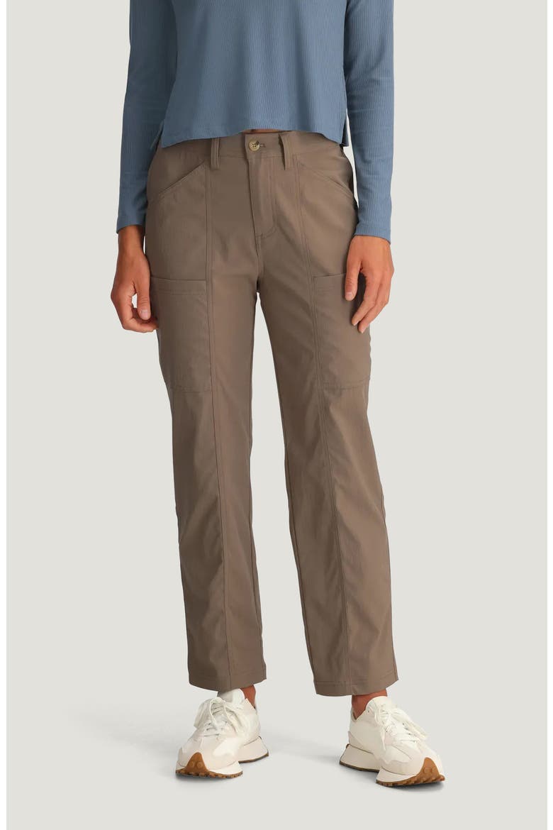 Topogrid Water Resistant Pants, Main, color, FOSSIL