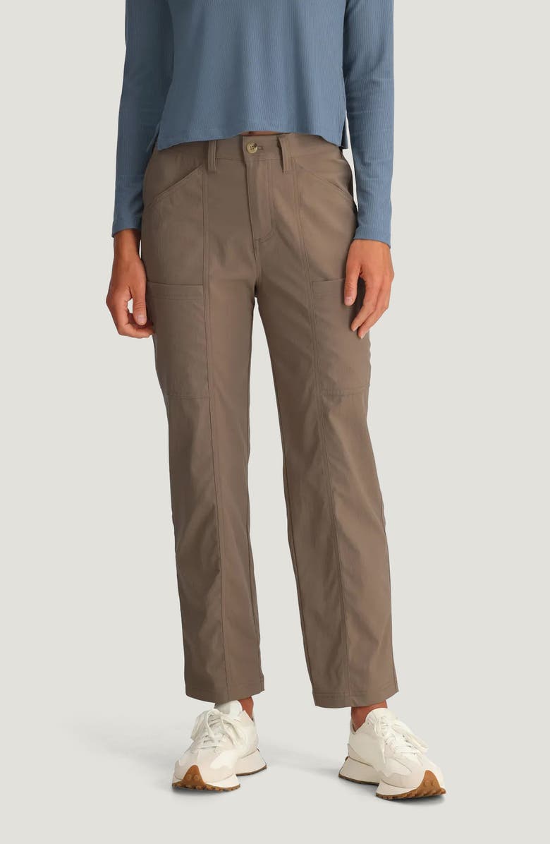 Free Fly Topogrid Water Resistant Pants, Main, color, Fossil