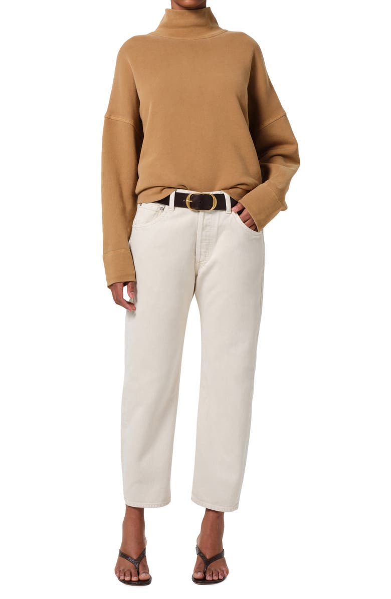 Citizens of Humanity Winslow High Waist Crop Boyfriend Jeans, Alternate, color, Almondette