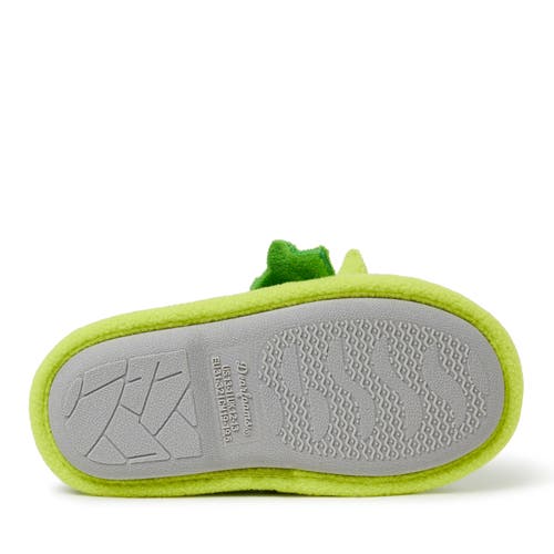 Dearfoams Peyton Animal Clog Slipper In Green Dinosaur