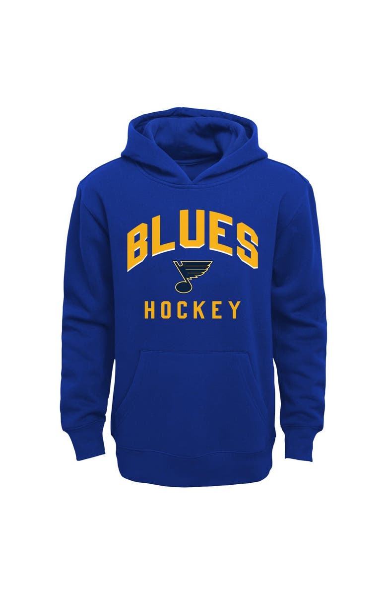 Outerstuff Toddler Blue/Heather Gray St. Louis Blues Play by Play Pullover Hoodie & Pants Set, Alternate, color, 