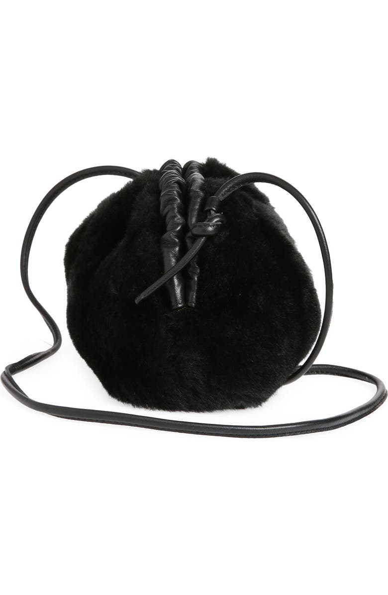 Mansur Gavriel Mini Cloud Genuine Shearling Clutch, Alternate, color,