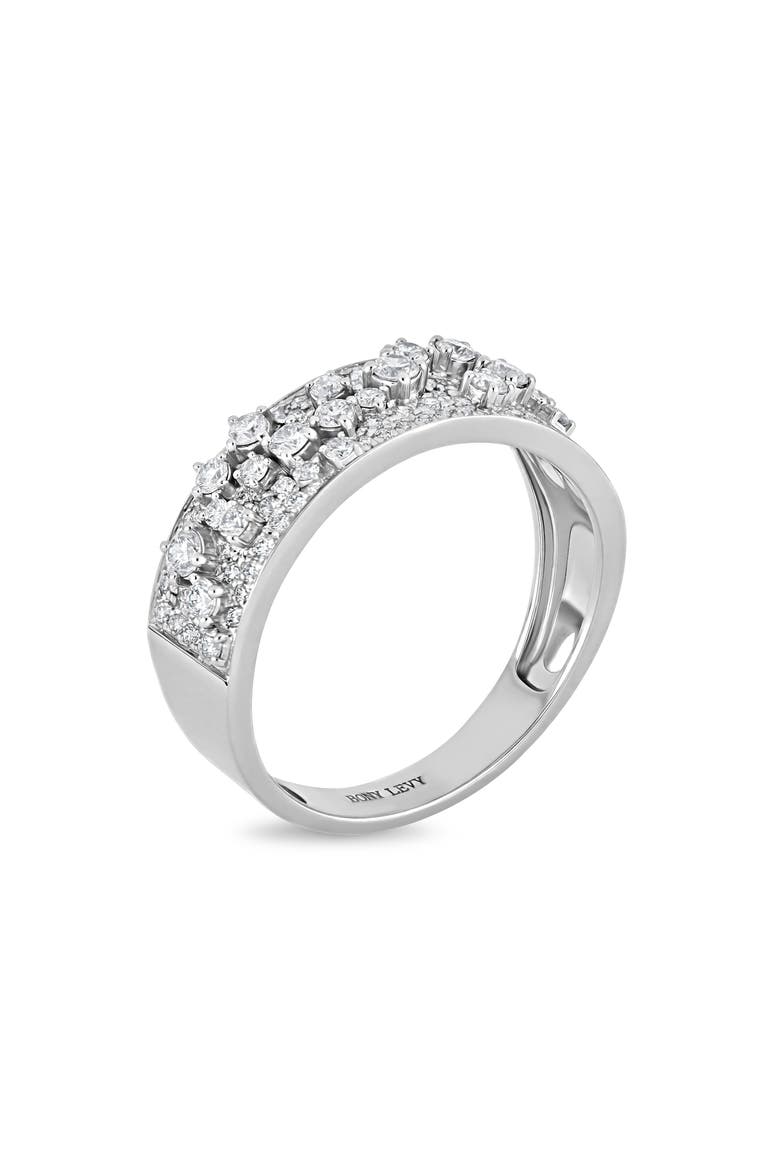 Mika Diamond Pavé Band Ring (Online Trunk Show), Alternate, color, WHITE