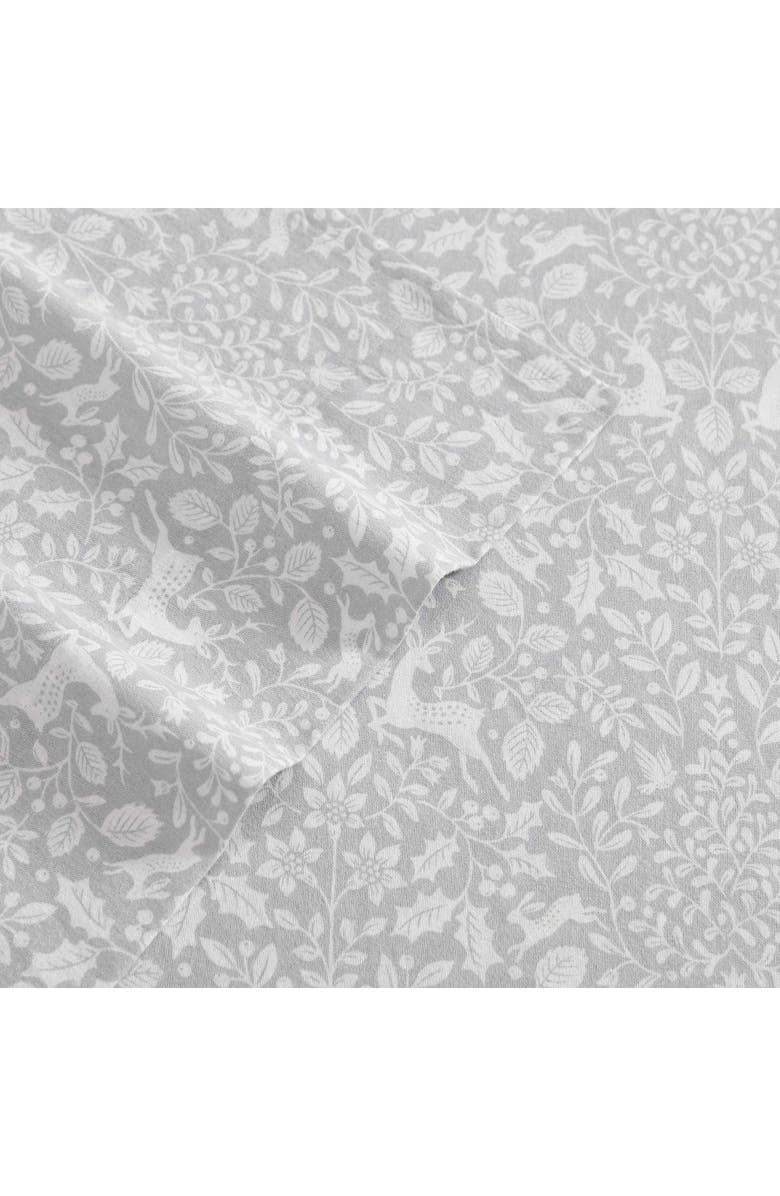 Laura Ashley Deer Dance Cotton Flannel Sheet Set, Alternate, color, 