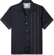 PS Paul Smith Embroidered Linen Camp Shirt