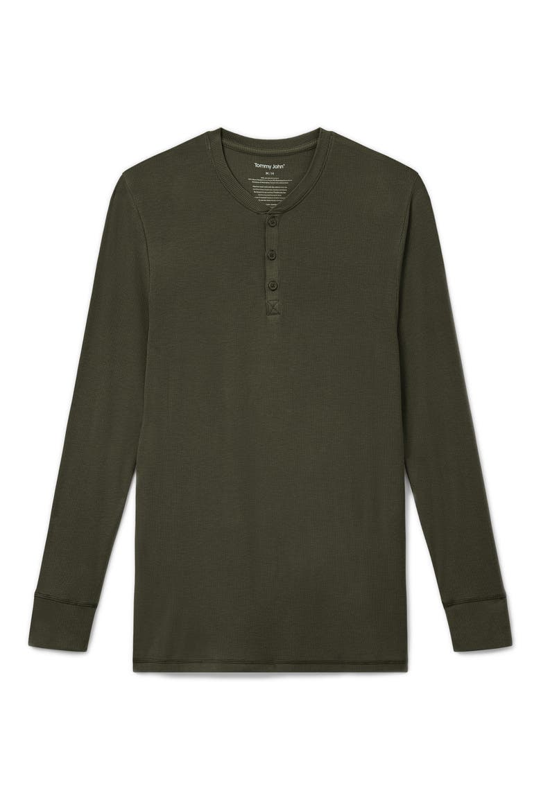 Lounge Long Sleeve Henley, Alternate, color, ROSIN