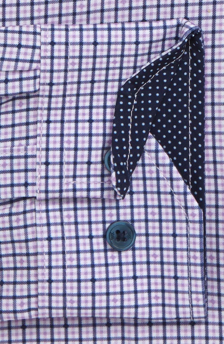 W.R.K Trim Fit Performance Stretch Check Dress Shirt, Alternate, color,