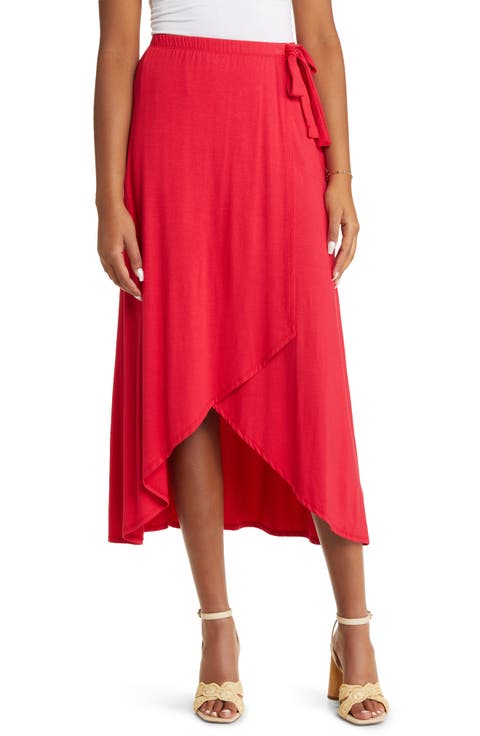 Faux Wrap Skirt