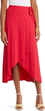 Loveappella Faux Wrap Skirt