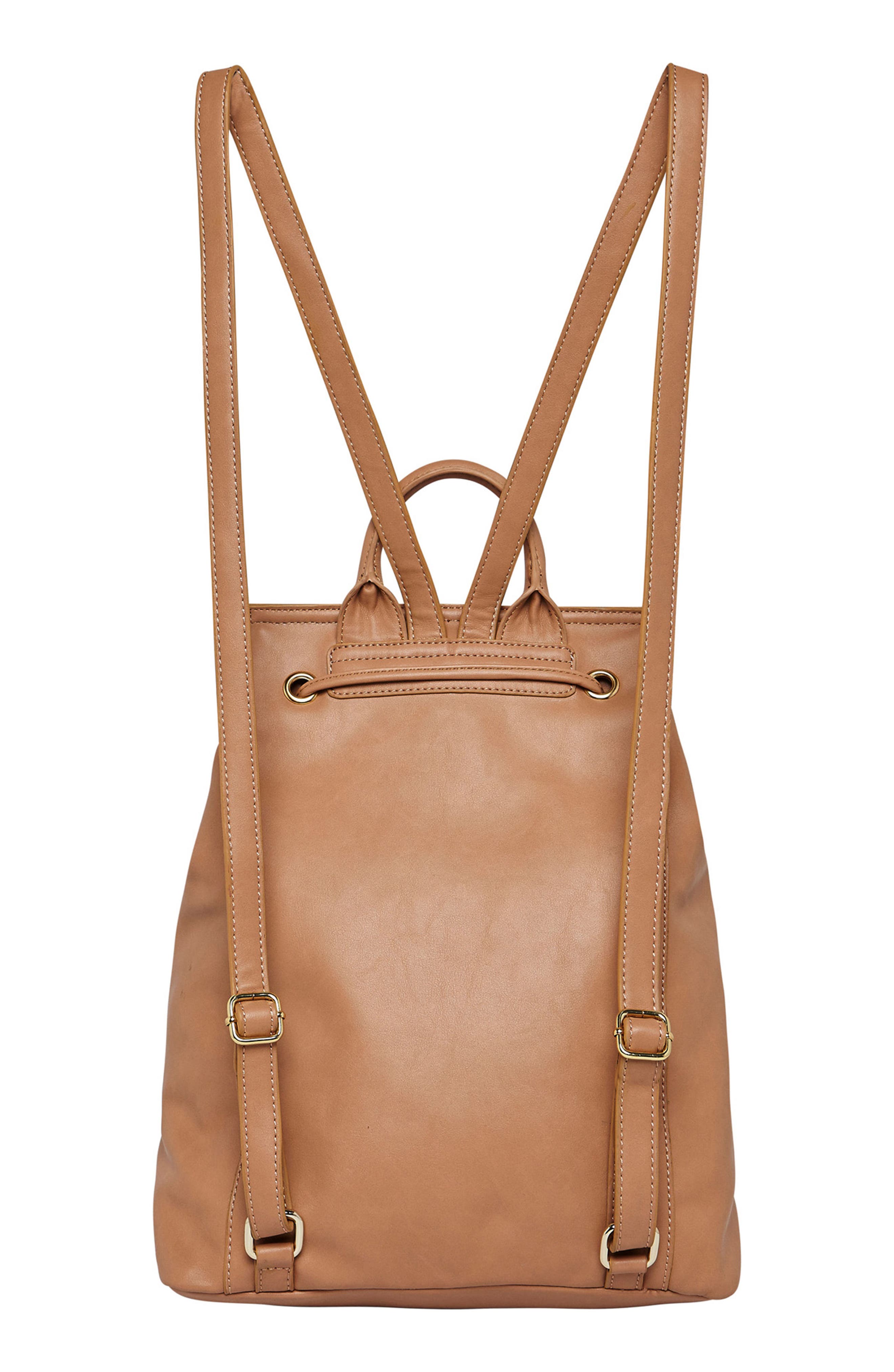 Vegan Leather Hide And Seek Backpack, Alternate, color, NUDE