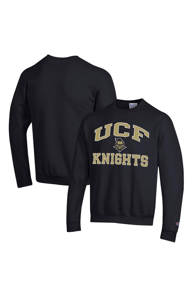 Champion Men's Champion Black UCF Knights High Motor Pullover Sweatshirt, Main, color, Black