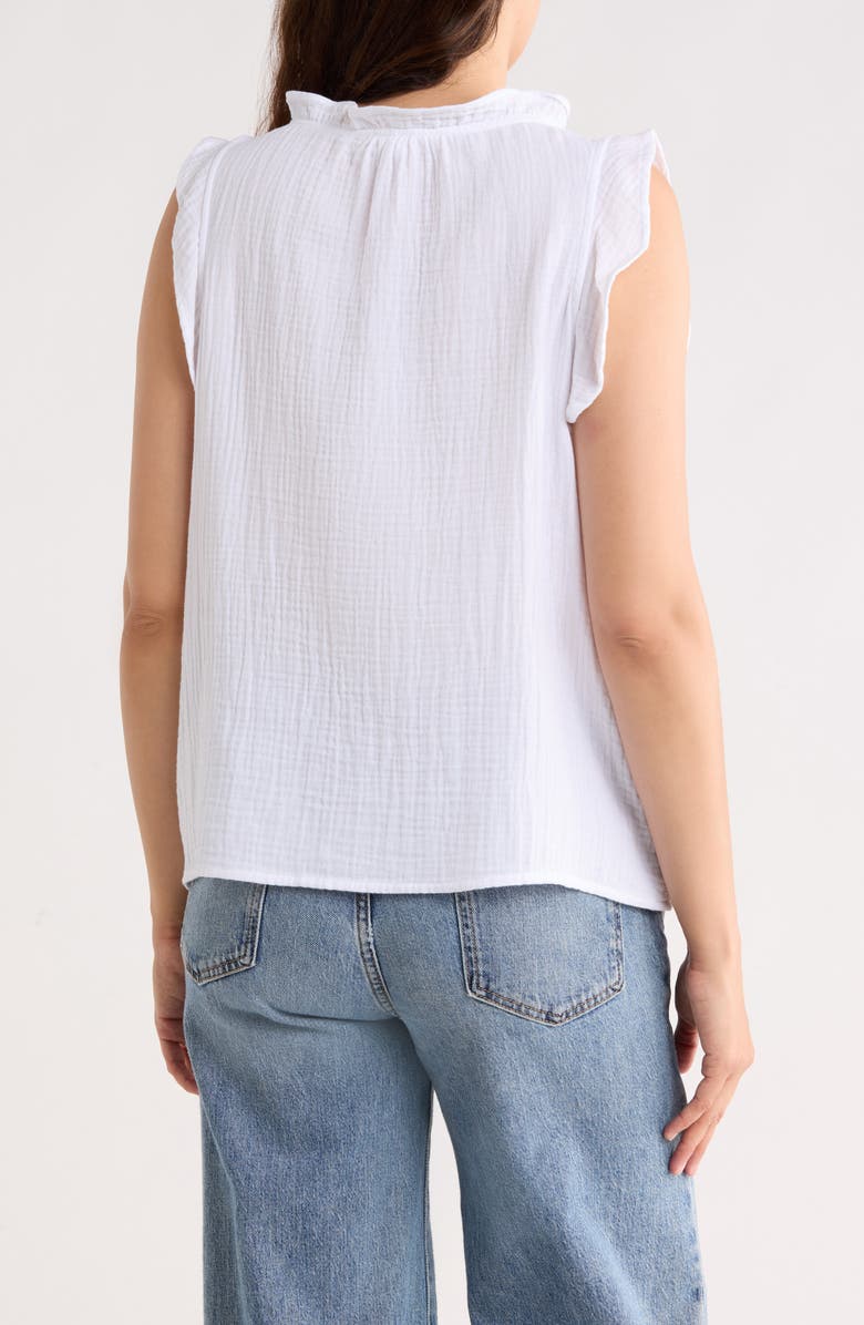 Trove New York Cotton Gauze Tank, Alternate, color, White