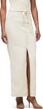 Hudson Jeans Tie Waist Denim Maxi Skirt