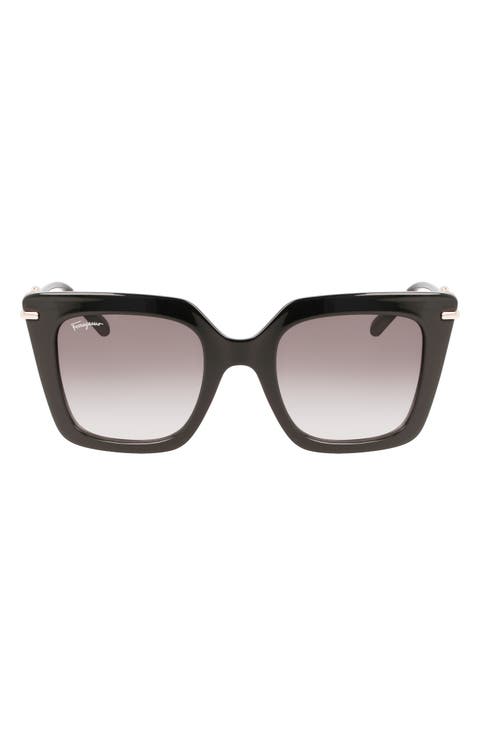 Gancini 51mm Rectangular Sunglasses