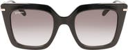 FERRAGAMO Gancini 51mm Rectangular Sunglasses