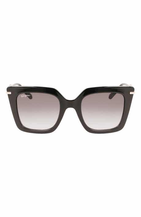 FERRAGAMO Gancini 51mm Rectangular Sunglasses