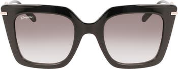 ★上品★Ferragamo Gancini 51mm レクタンギュラーサングラス FERRAGAMO Gancini 51mm Rectangular Sunglasses | Nordstromrack