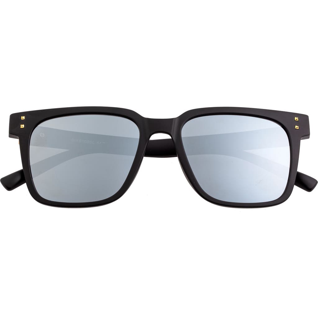 Sixty One Capri Polarized Sunglasses In Black/silver