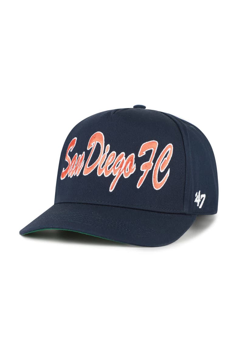 Men's '47  Navy San Diego FC Brushmark Hitch Adjustable Hat, Alternate, color, Navy