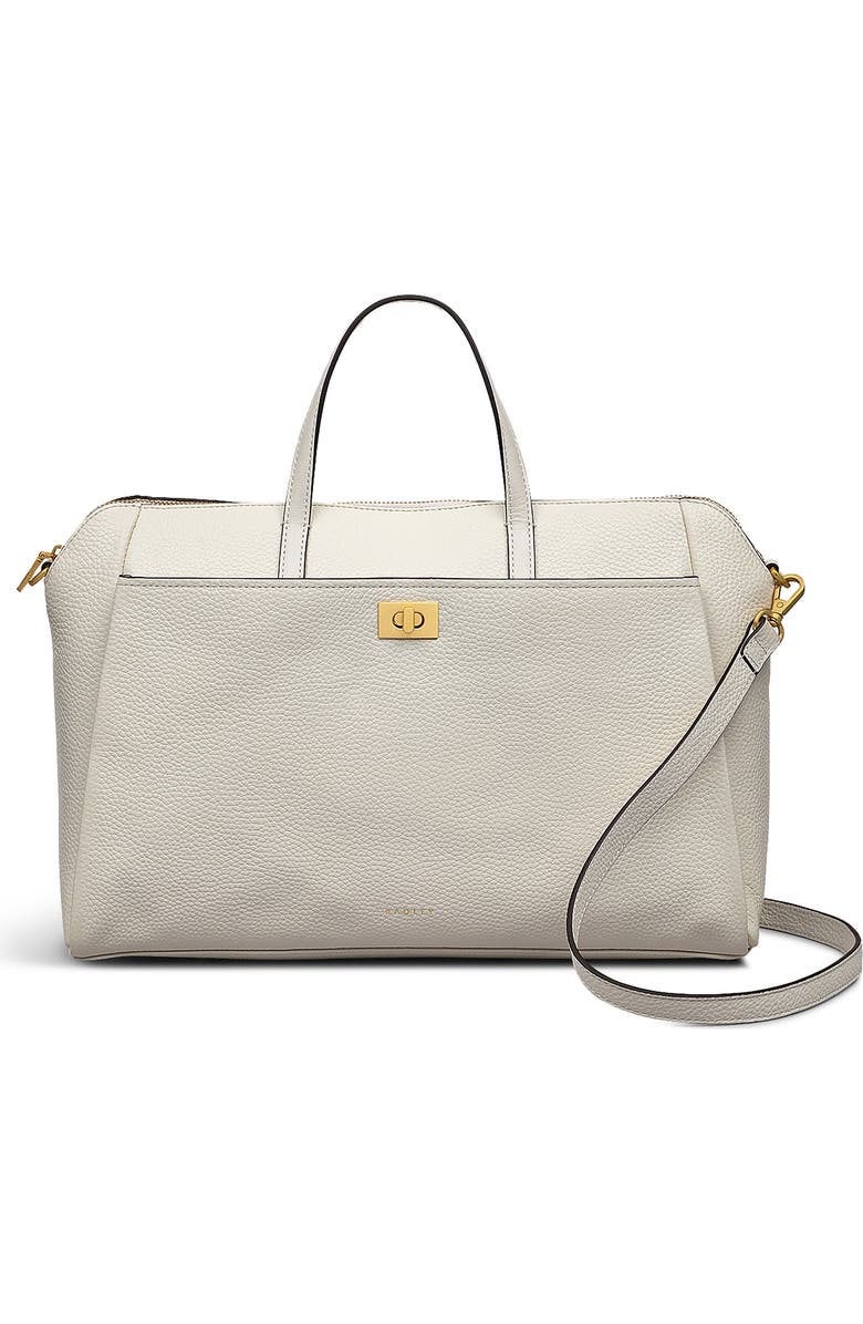 Radley Brook Avenue Medium Zip Top Satchel Bag, Main, color, Chalk