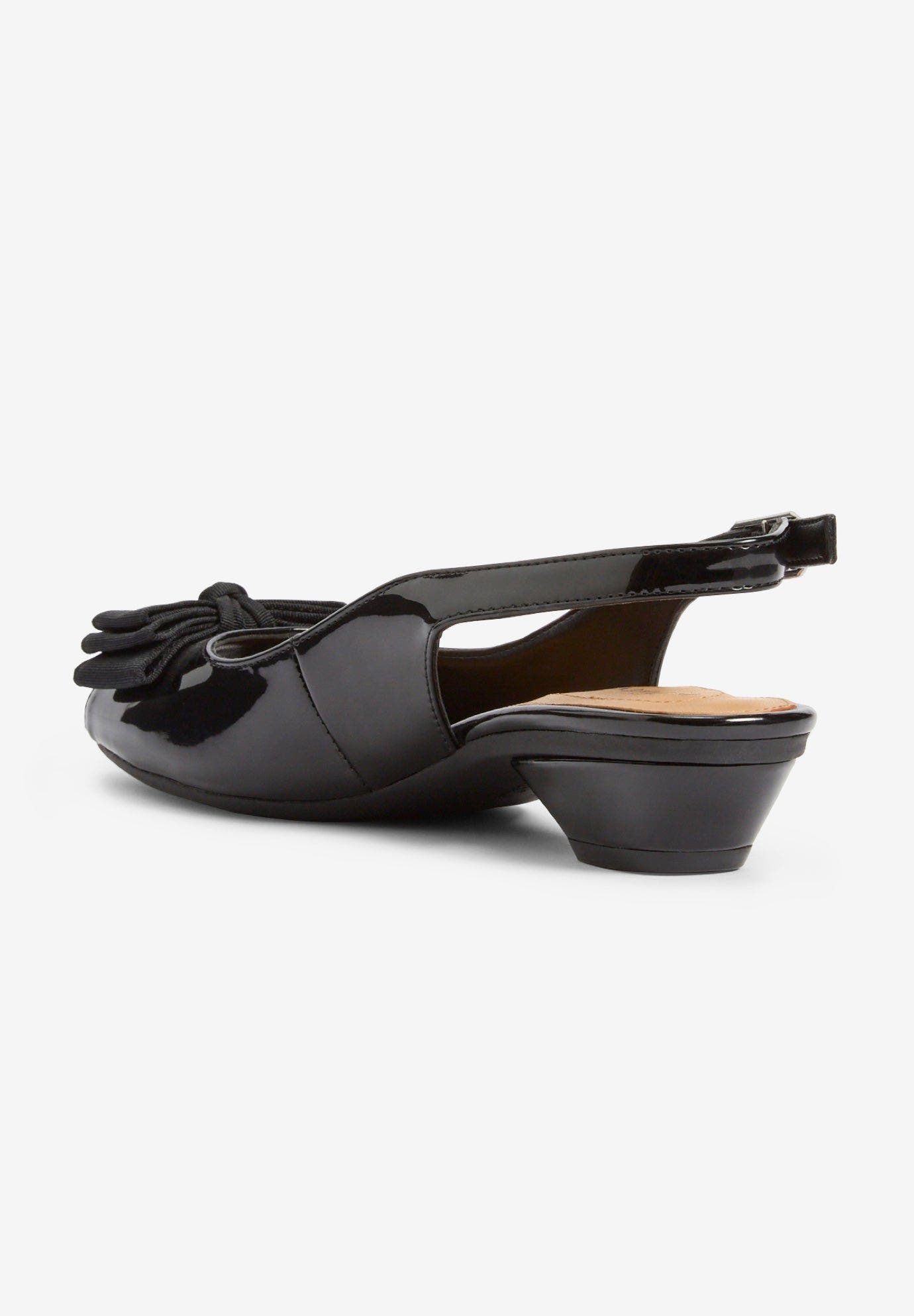 The Reagan Slingback, Alternate, color, BLACK