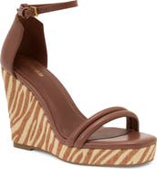 Reiss Hazel Leather Wedge Sandal