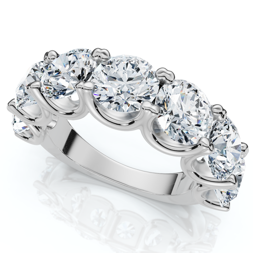 Bliss Diamond 6ct Tw Diamond Anniversary U Prong Wedding Ring 14k Gold Or Platinum Lab Grown In 14k White Gold
