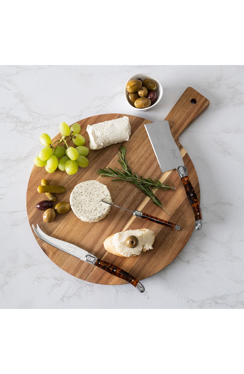 FRENCH HOME Laguiole 3-Piece Cheese Knife Set, Alternate, color, Tortoise Shell