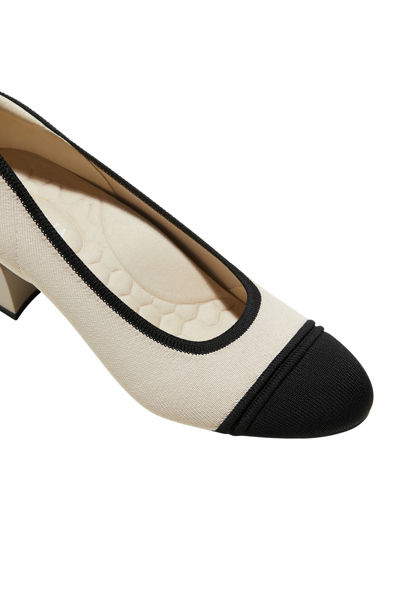 Julie Arch Pro Chunky Heels, Alternate, color, Ivory & Black