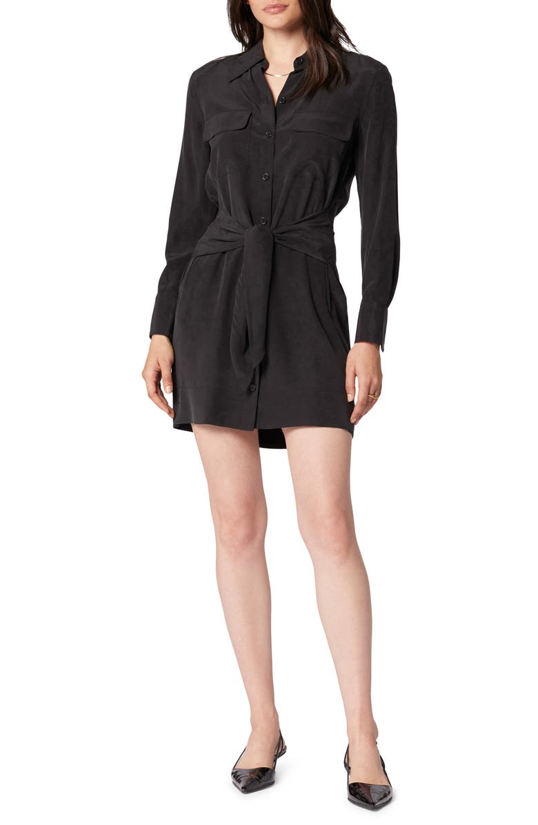Equipment Bayler Long Sleeve Silk Shirtdress, Main, color,