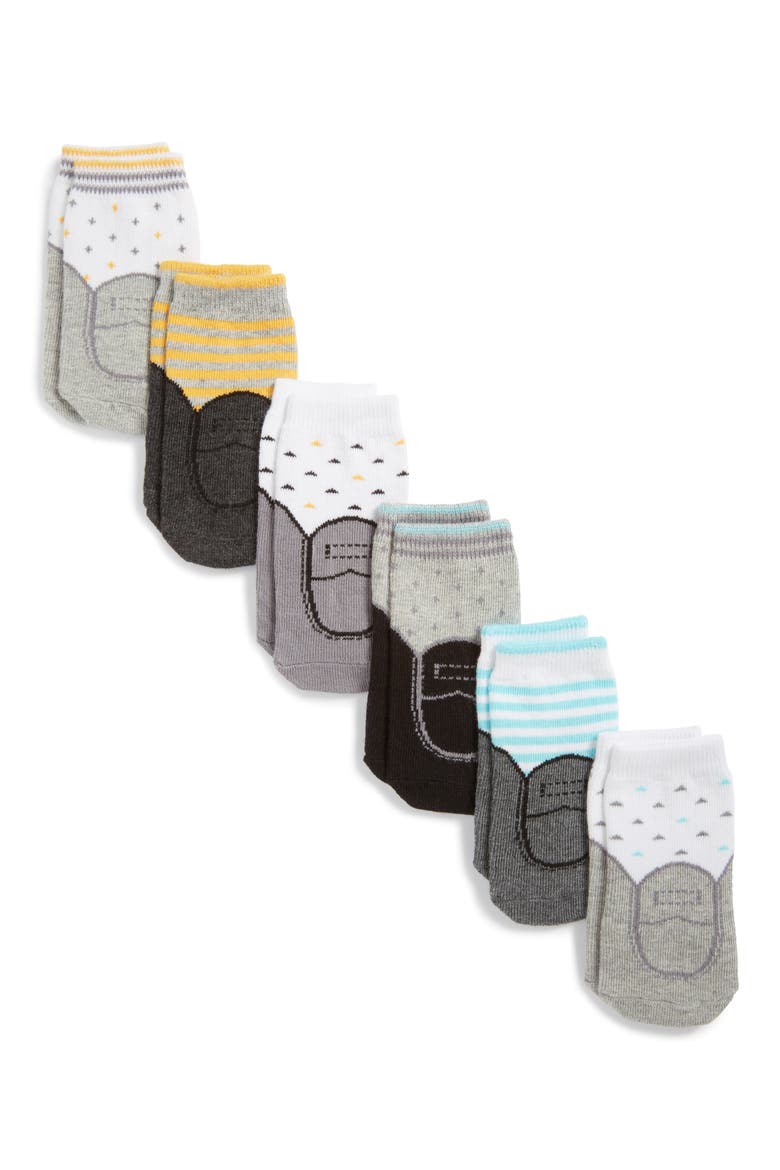 Chase 6-Pack Socks, Alternate, color, WHITE