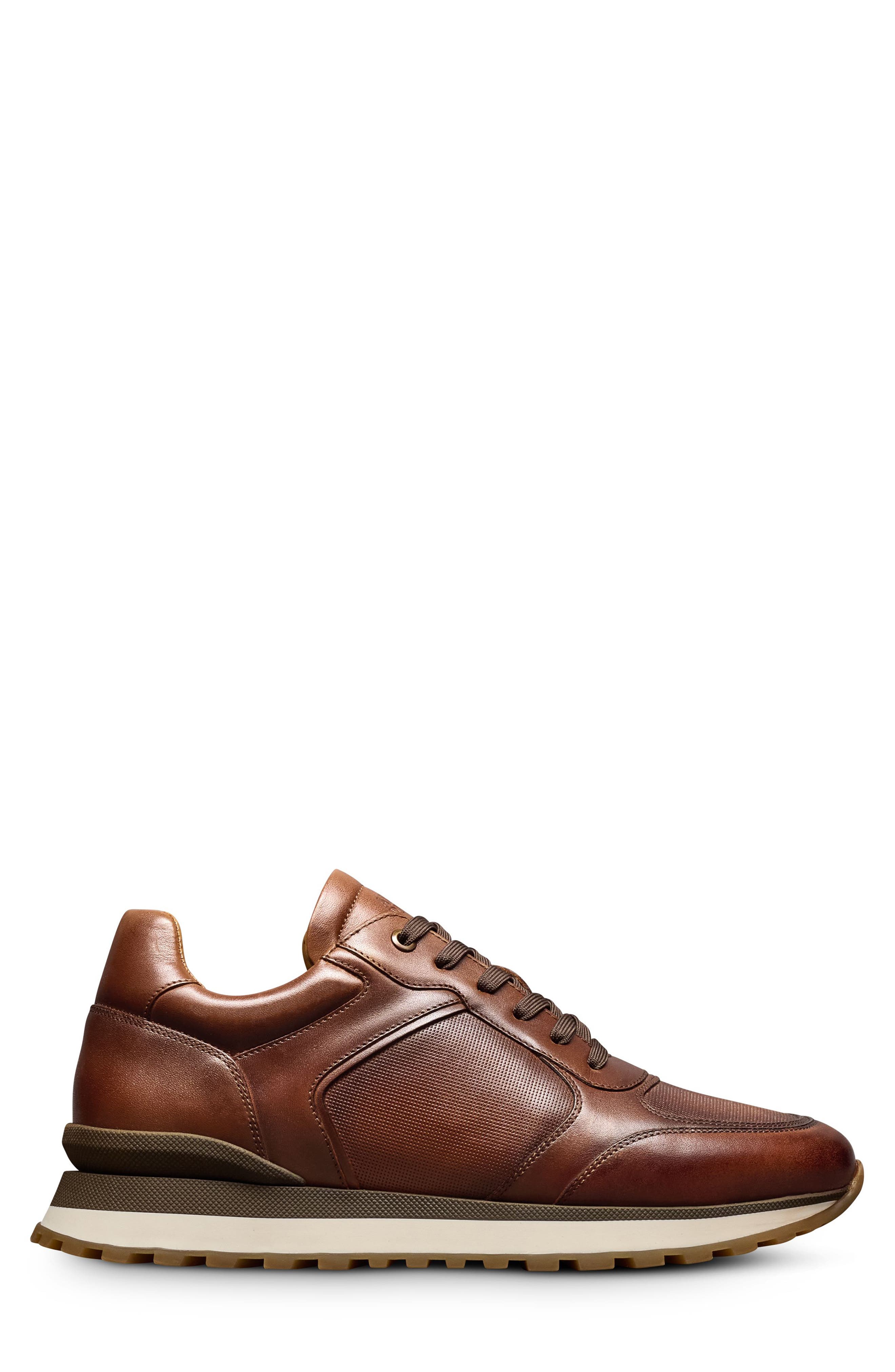 Atlas Leather Sneaker, Alternate, color, CHILI