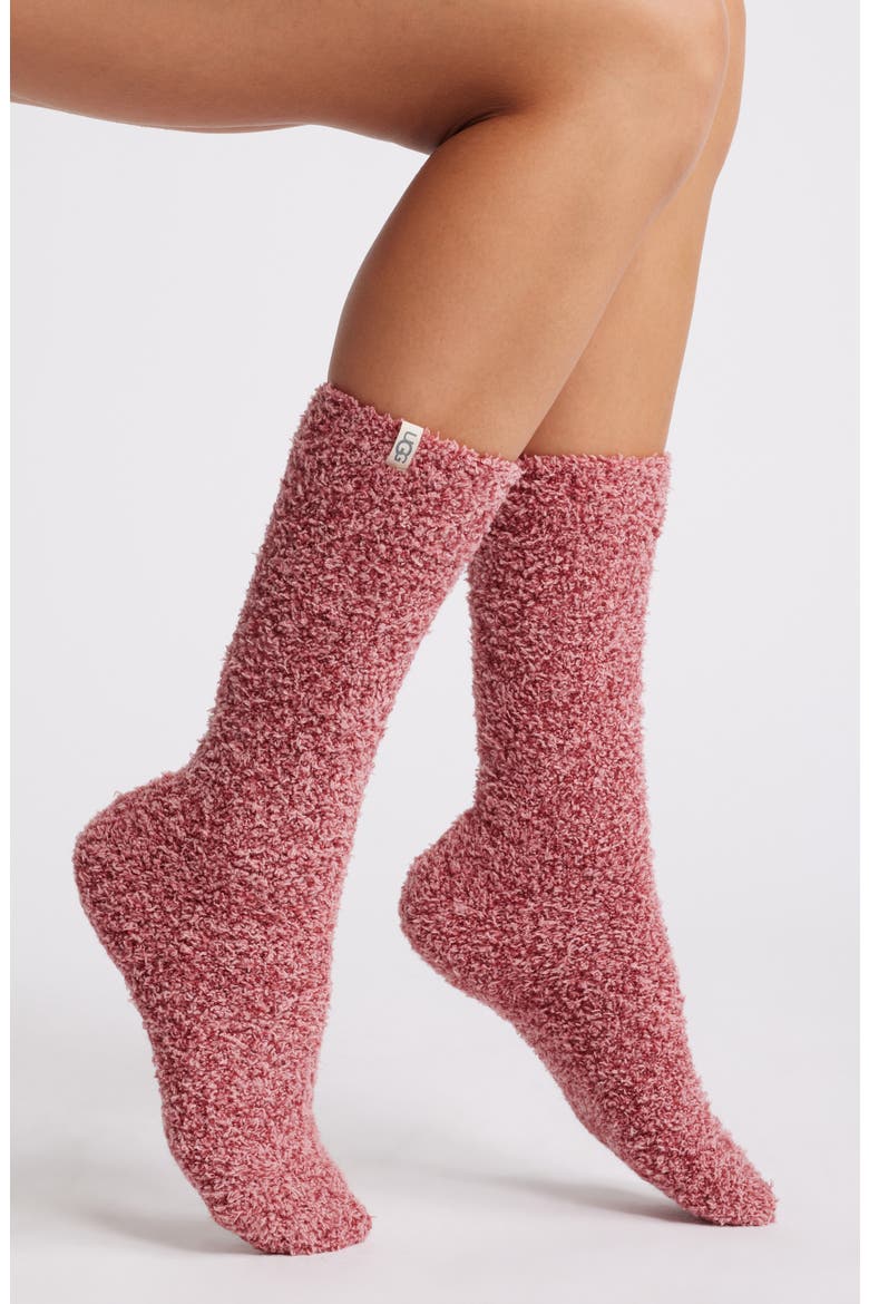 Darcy Cozy Crew Socks, Main, color, PKCD