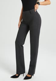 Betabrand Classic DPYP Dress Pant Yoga Pants Straight Leg