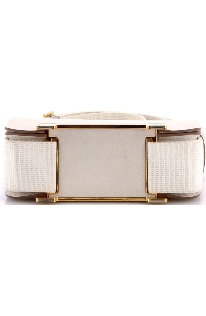 Pre-Owned Hermes Geta Bag Chevre Mysore, Alternate, color, Gris Pale