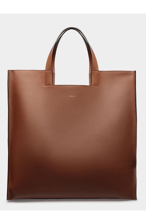 Easy Bally Tote In Leather