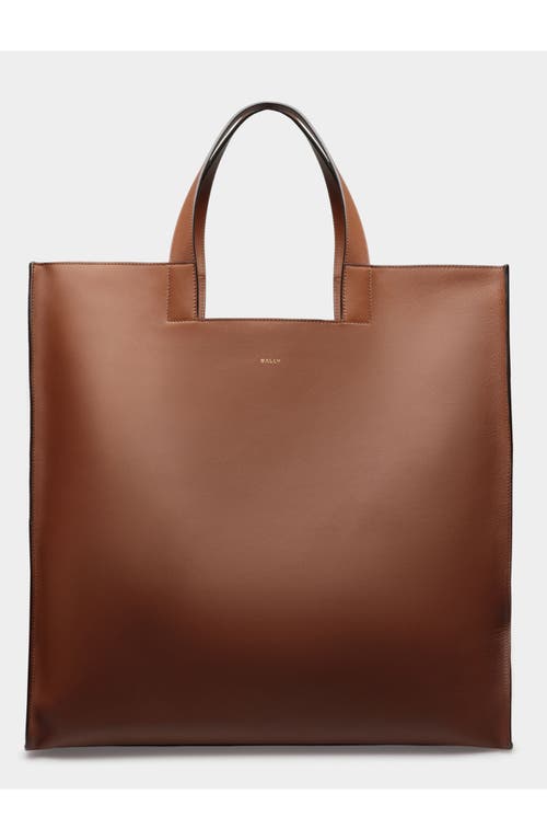Bally Easy  Tote In Leather In Brown