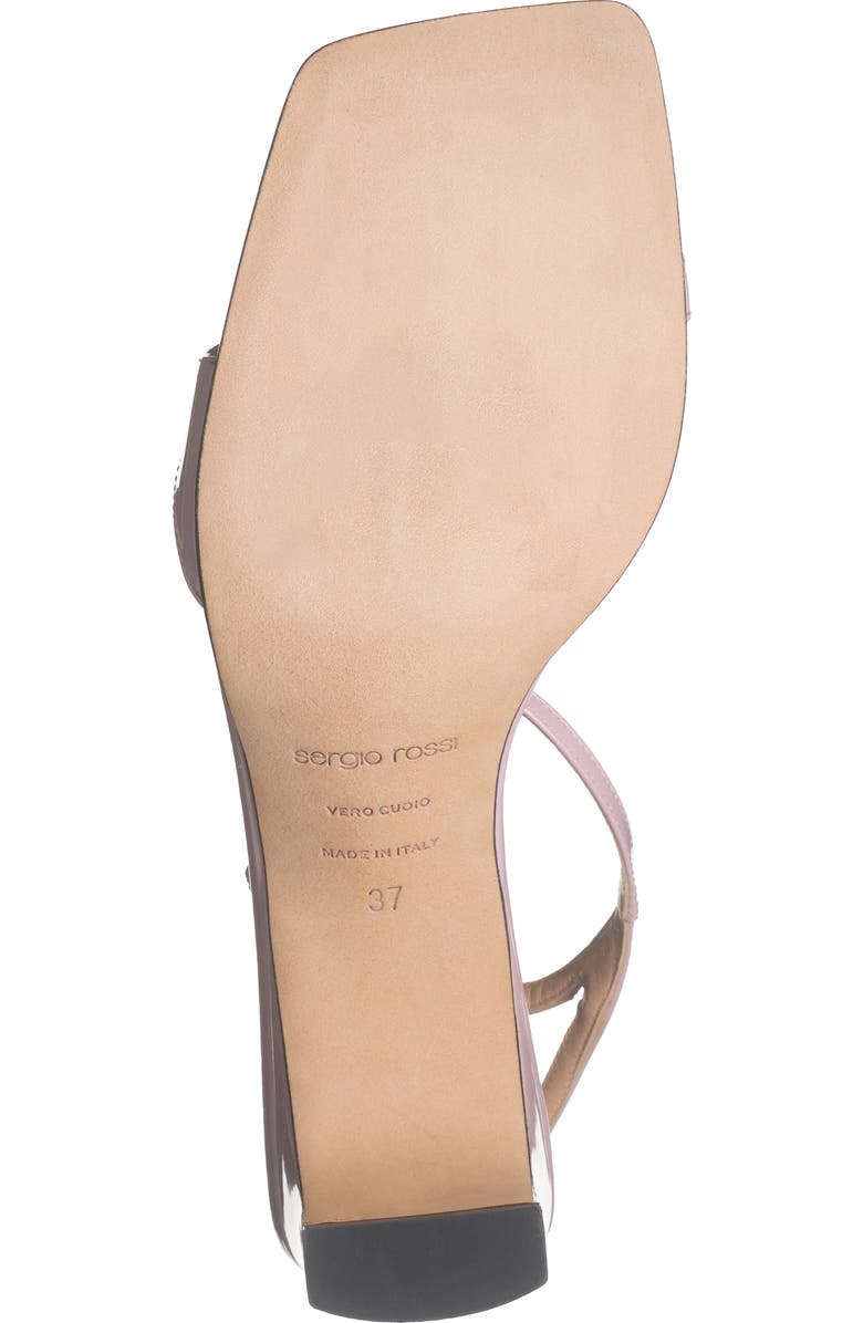 Sergio Rossi Kitten Heel Ankle Strap Sandal, Alternate, color,