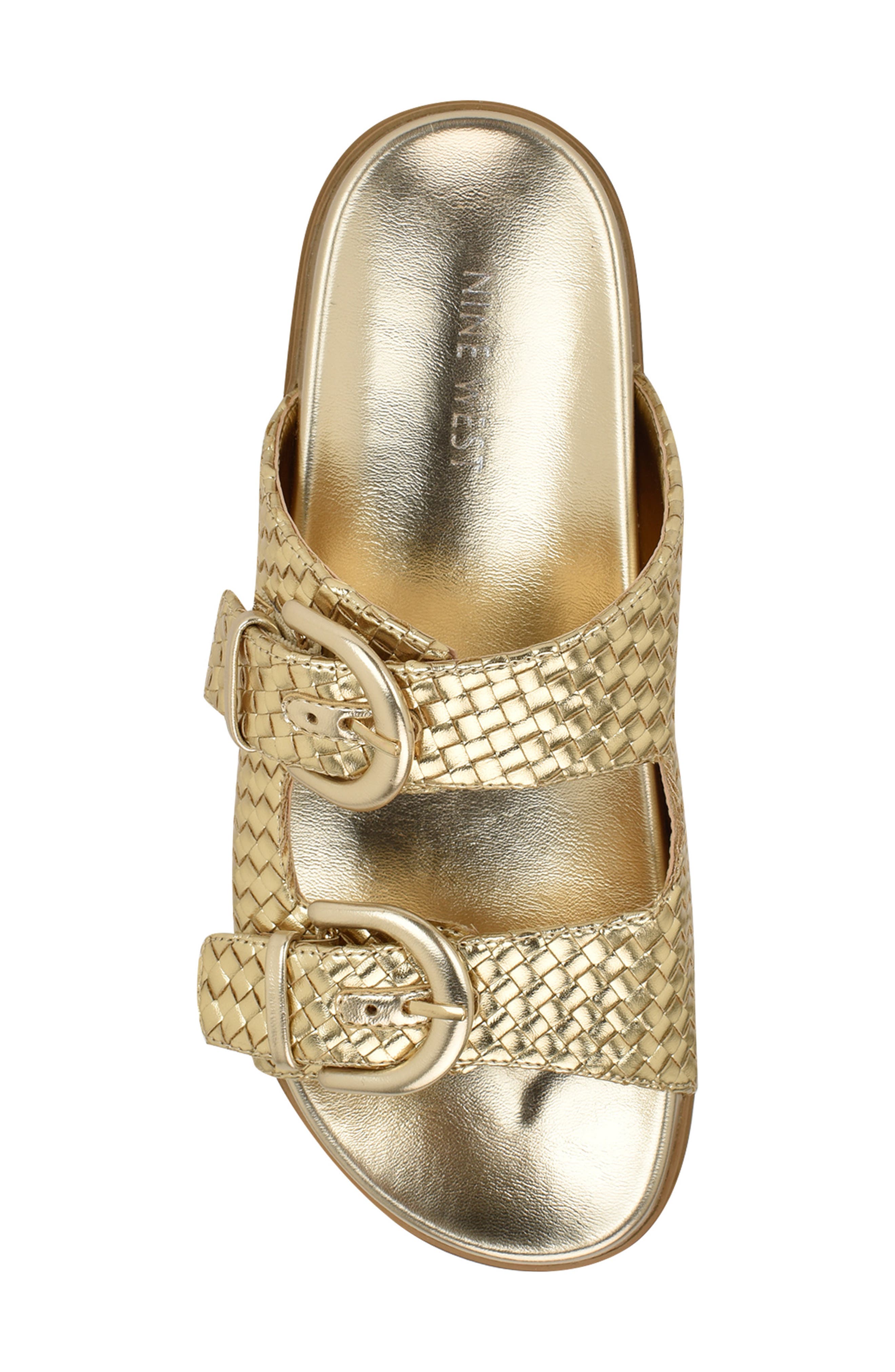 Tindy Two-Strap Lug Sole Sandal, Alternate, color, GOLD