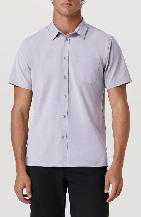 Short Sleeve Bridge Button-Up Shirt
