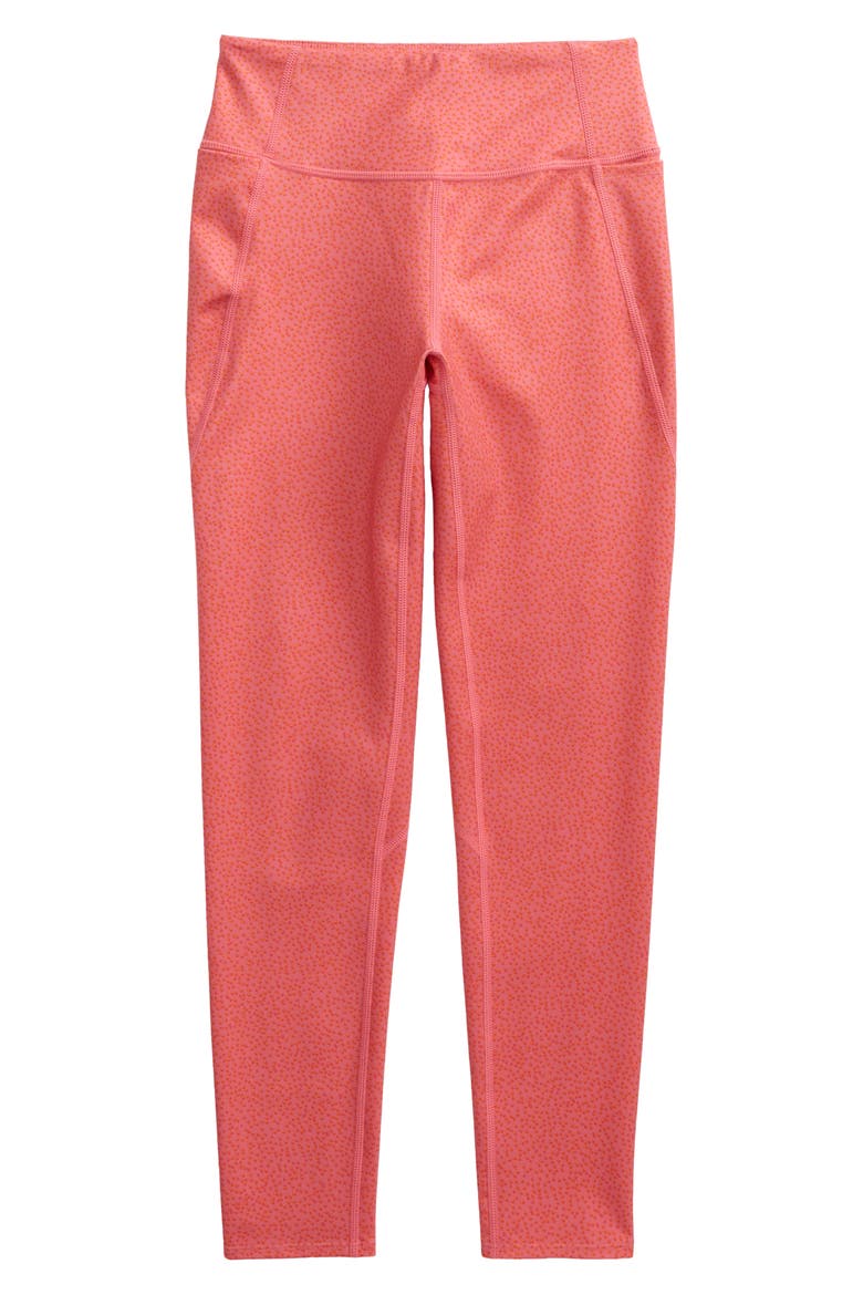 Kids' Studio Lite High Waist Pocket 7/8 Leggings, Main, color, PINK CHATEAU KYRIE DOT