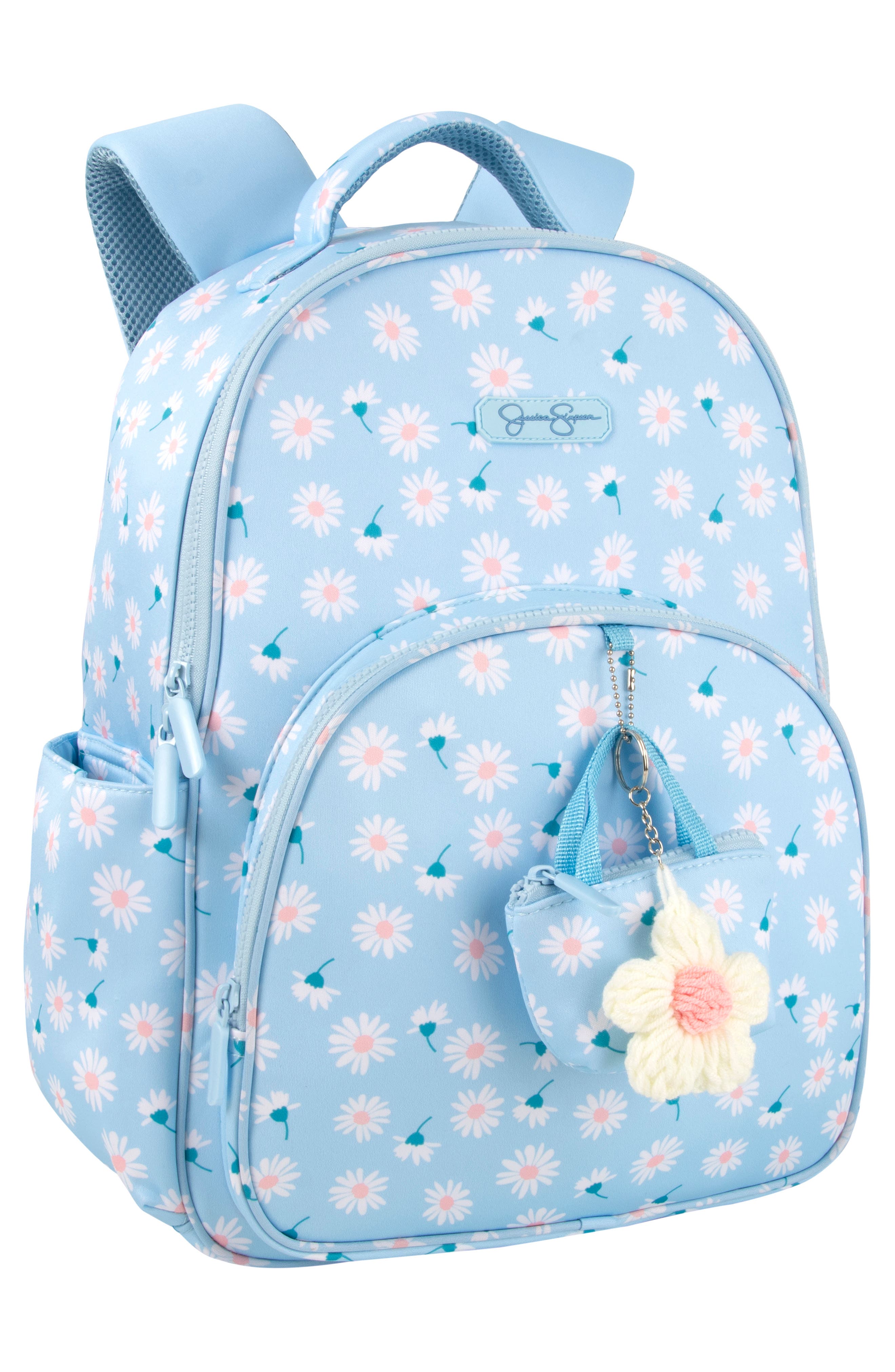 Kids' Daisy Print Backpack, Alternate, color, BLUE