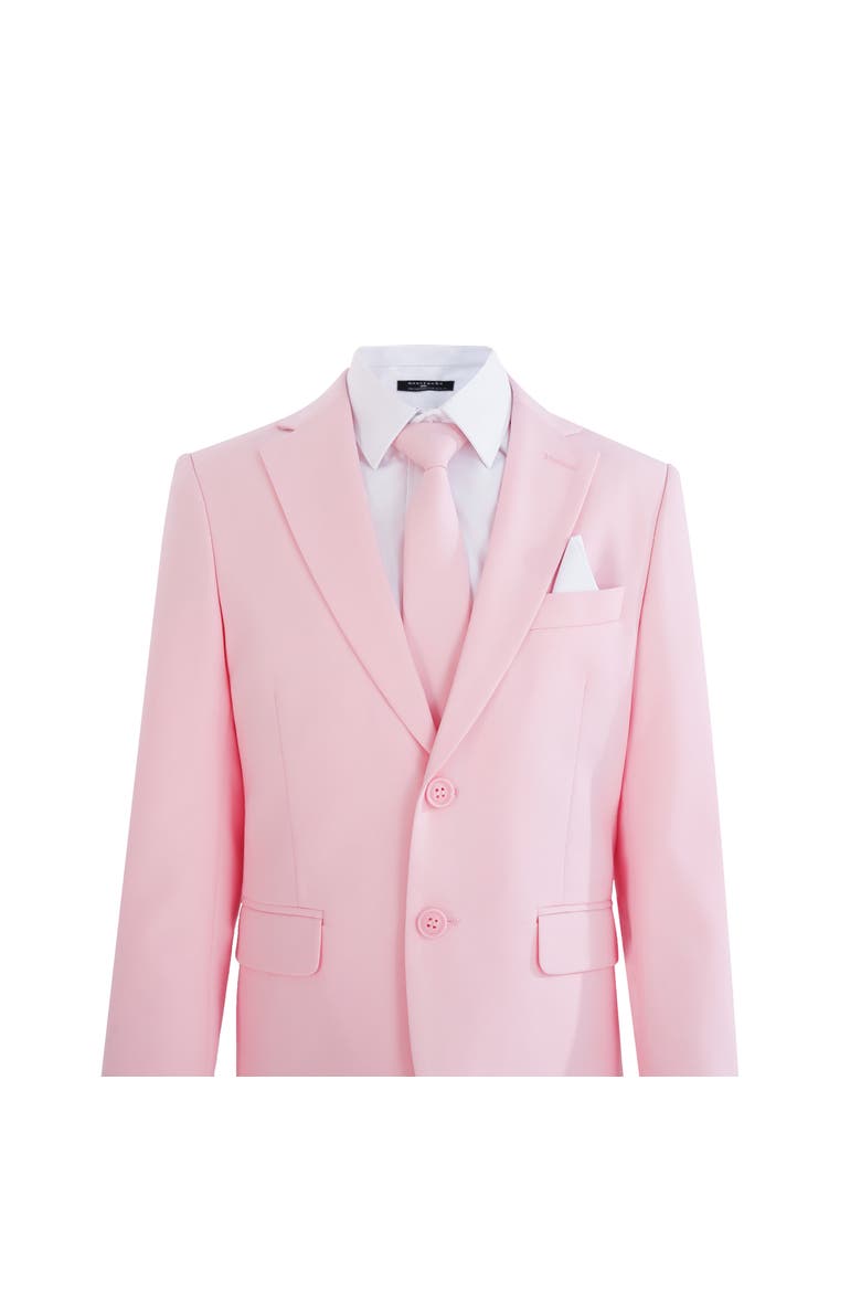 Four-Piece Tailored Suit Set, Alternate, color, Pink