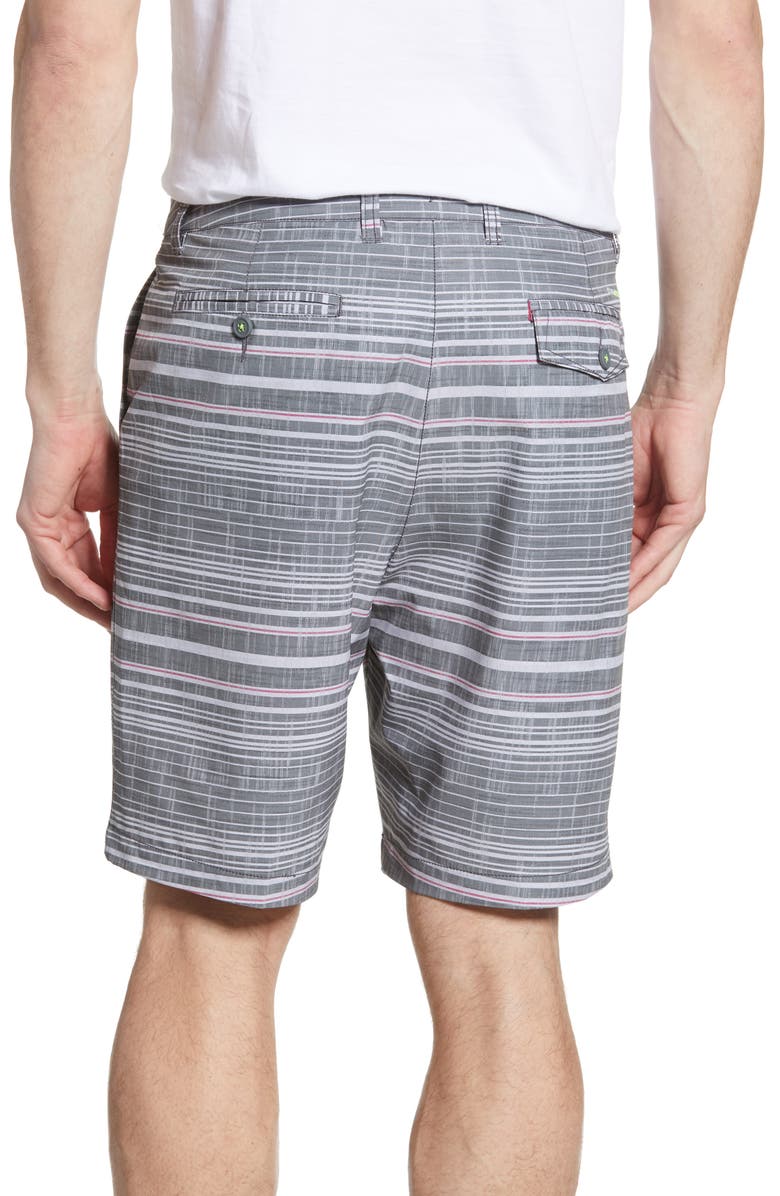 Tommy Bahama Cayman Sarzana Stripe Hybrid Board Shorts, Alternate, color, 