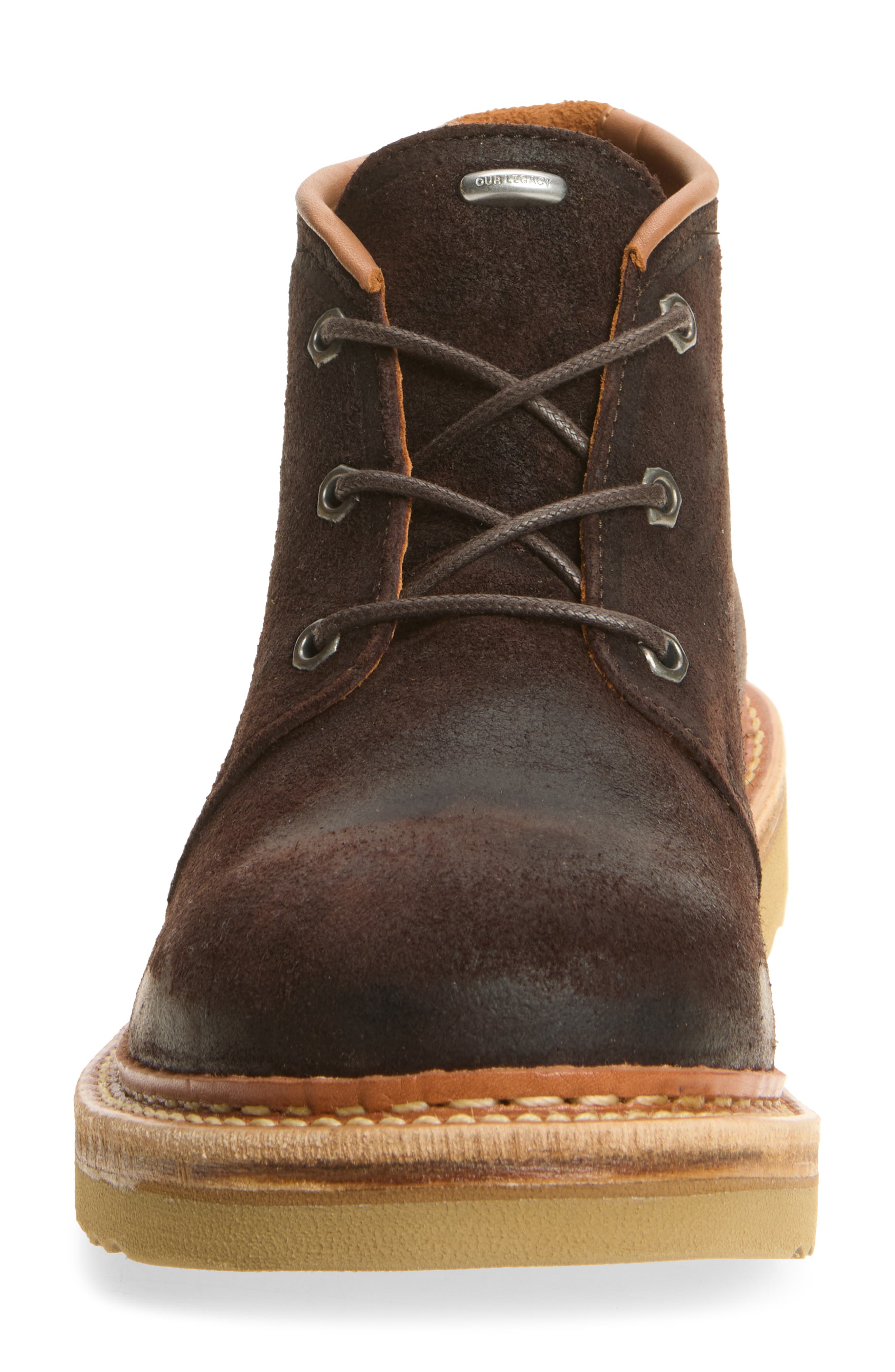 Waxy Leather Chukka Boot, Alternate, color, DARK CHOCO WAXY SUEDE