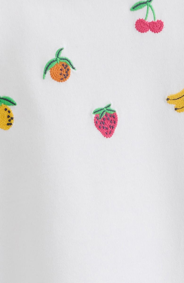 Tucker + Tate Kids' Fruit Embroidered Cotton T-Shirt, Alternate, color, White Summer Fruit Embroidery
